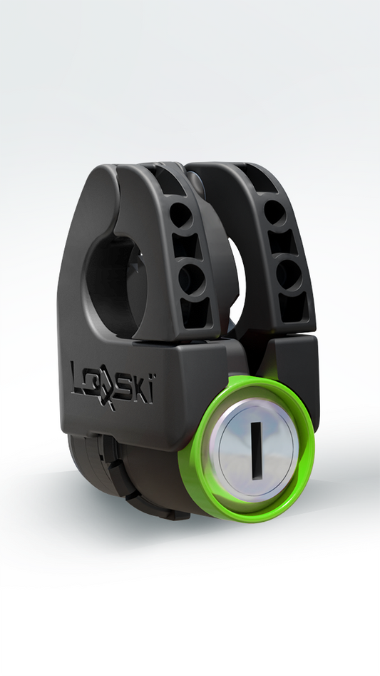 Loqski lås for ski & staver – Lime Burst Green