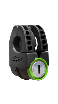 Loqski lås for ski & staver – Lime Burst Green