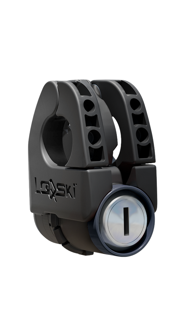 Loqski lås for ski & staver – Onyx Black