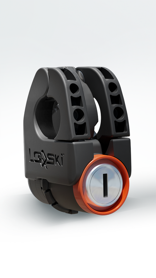 Loqski lås for ski & staver – Sunfire Orange