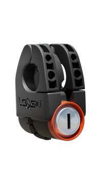 Loqski lås for ski & staver – Sunfire Orange