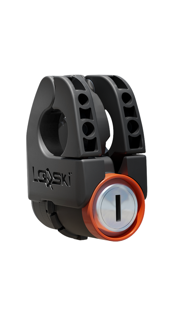 Loqski lås for ski & staver – Sunfire Orange
